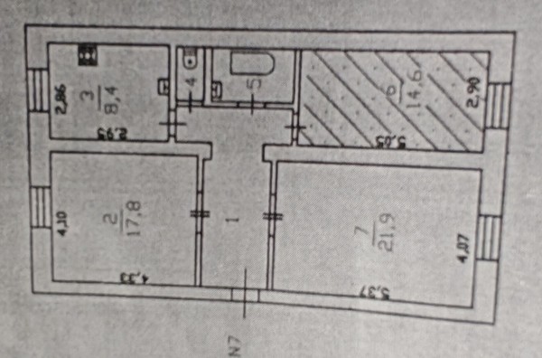 Продам 2-комн. в 3-комн. квартире, Ленинградское шоссе ул, 2, Кузьмоловский гп