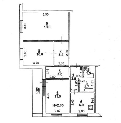 Продам трехкомнатную (3-комн.) квартиру, Днепропетровская ул, 48Б, Ростов-на-Дону г