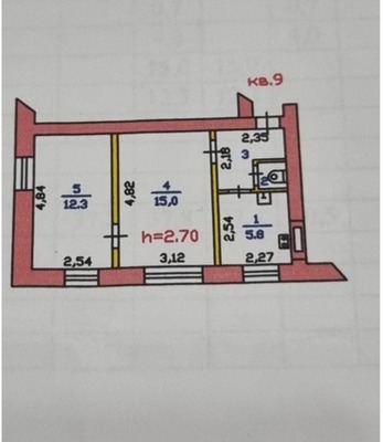 Продам двухкомнатную (2-комн.) квартиру, Фигурный пер, 12, Иваново г