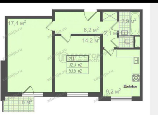 Продам двухкомнатную (2-комн.) квартиру, Маршала Жукова пр-кт, 39к1, Москва г