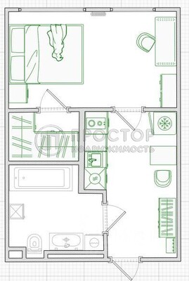 Продам однокомнатную (1-комн.) квартиру, Зорге ул, 9Ак7, Москва г