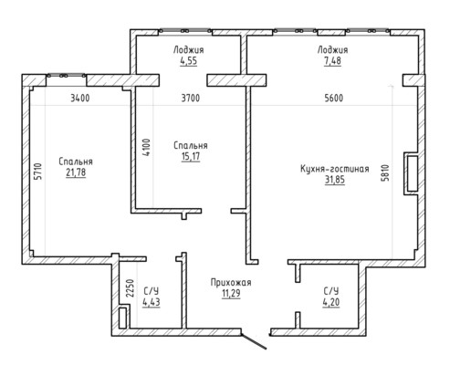 Продам трехкомнатную (3-комн.) квартиру, ОДС ул, 2кА, Нальчик г