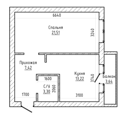 Продам однокомнатную (1-комн.) квартиру, Шогенова ул, 552к44, Нальчик г