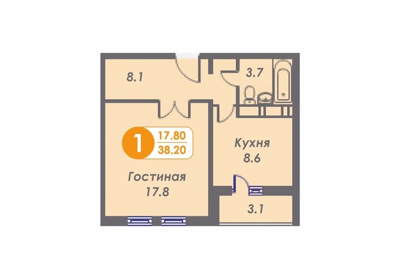 Продам однокомнатную (1-комн.) квартиру, Дмитровка Б. ул, 4к1, Москва г