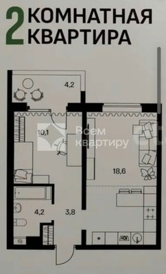 Продам двухкомнатную (2-комн.) квартиру, Октябрьская ул, 20, Кудряшовский дп