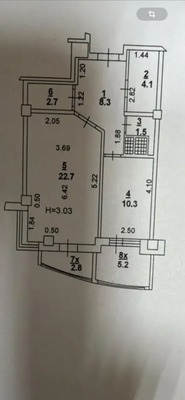 Продам однокомнатную (1-комн.) квартиру, Добровольского ул, 2к1, Ростов-на-Дону г