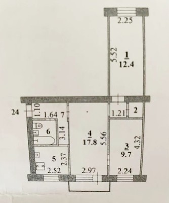 Продам трехкомнатную (3-комн.) квартиру, Студеновская ул, 27, Липецк г