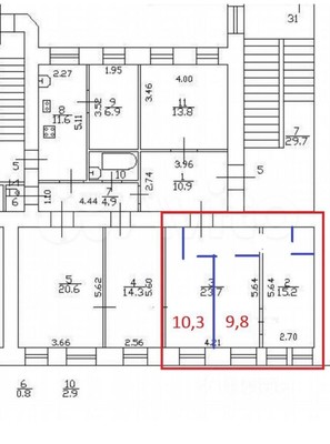 Продам 2-комн. в 6-комн. квартире, 5-я Красноармейская ул, 17а, Санкт-Петербург г