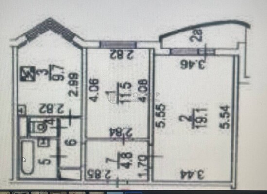 Продам двухкомнатную (2-комн.) квартиру, Снежная ул, 17к2, Москва г