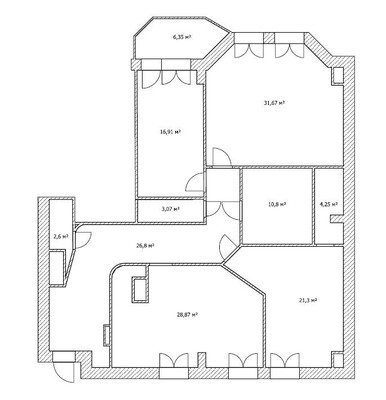 Продам трехкомнатную (3-комн.) квартиру, Меридианная ул, 12, Казань г