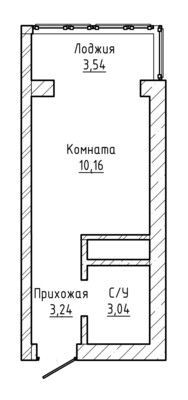 Продам однокомнатную (1-комн.) квартиру, Мовсисяна ул, 9, Нальчик г