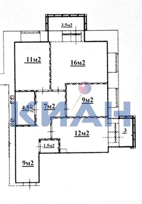 Продам трехкомнатную (3-комн.) квартиру, Линейная ул, 116, Красноярск г
