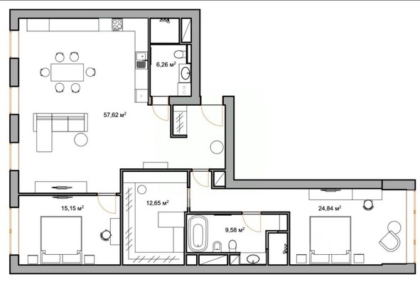 Продам трехкомнатную (3-комн.) квартиру, Павелецкая наб, 6ка, Москва г