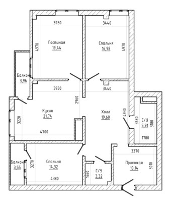 Продам трехкомнатную (3-комн.) квартиру, Тлостанова ул, 16, Нальчик г