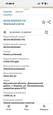 Продам участок 10 соток, ИЖС, Починковская ул, Яхрома г, 0 км от города