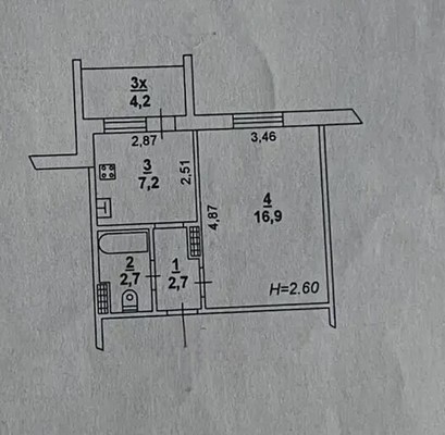 Продам однокомнатную (1-комн.) квартиру, Жмайлова ул, 4к3, Ростов-на-Дону г