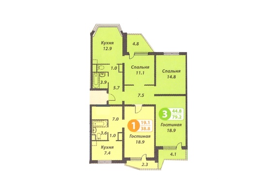 Продам многокомнатную квартиру, Ботаническая ул, 19к1, Москва г