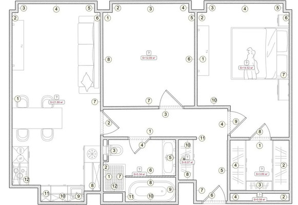 Продам трехкомнатную (3-комн.) квартиру, 4-я Марьиной Рощи ул, 10к3, Москва г