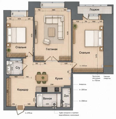 Продам трехкомнатную (3-комн.) квартиру, Староконюшенный пер, 32, Москва г