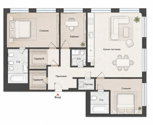 Продам трехкомнатную (3-комн.) квартиру, Ленинградский пр-кт, 37/5, Москва г