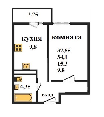 Продам однокомнатную (1-комн.) квартиру, Ивановская ул, 156, Пенза г