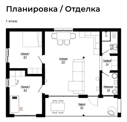 Продам дом, Юрьево д, 0 км от города
