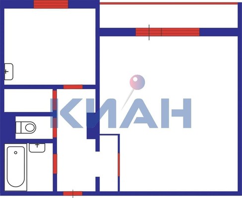 Продам однокомнатную (1-комн.) квартиру, 60 лет Образования СССР пр-кт, 8, Красноярск г