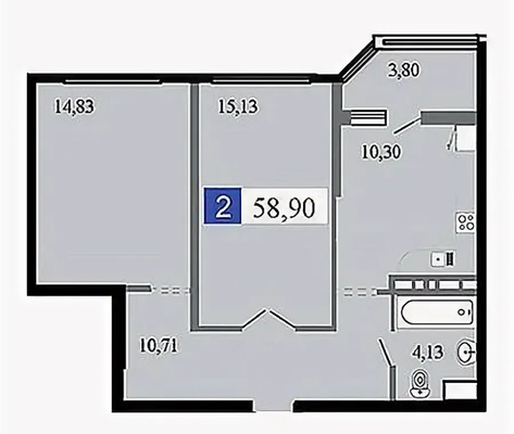 Продам двухкомнатную (2-комн.) квартиру, им. Мачуги В.Н. ул, 166кА, Краснодар г