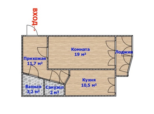 Продам однокомнатную (1-комн.) квартиру, Антонова-Овсеенко ул, 35В, Воронеж г