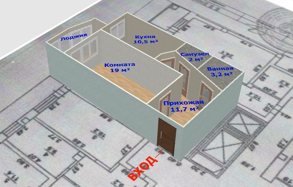 Продам однокомнатную (1-комн.) квартиру, Антонова-Овсеенко ул, 35В, Воронеж г