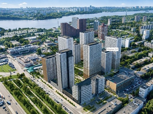 Продам двухкомнатную (2-комн.) квартиру, Кронштадтский б-р, 9к4, Москва г