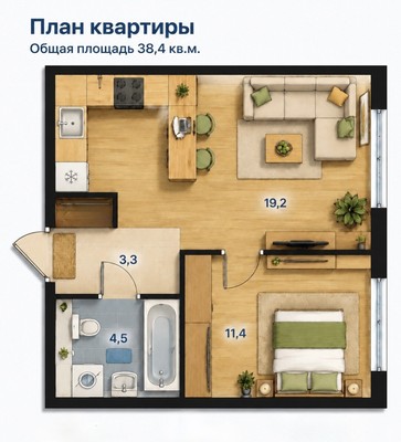 Продам двухкомнатную (2-комн.) квартиру, Кронштадтский б-р, 9к4, Москва г