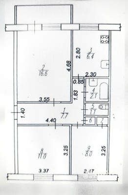 Продам трехкомнатную (3-комн.) квартиру, Энергетиков пр-кт, 18, Новомичуринск г