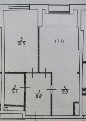 Продам двухкомнатную (2-комн.) квартиру, Поляны ул, 5, Москва г