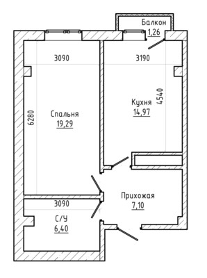 Продам однокомнатную (1-комн.) квартиру, Кабардинская ул, 189, Нальчик г