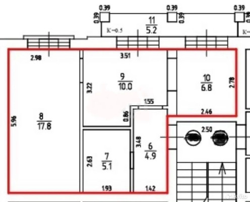 Продам двухкомнатную (2-комн.) квартиру, Дачная ул, 8, Калининград г