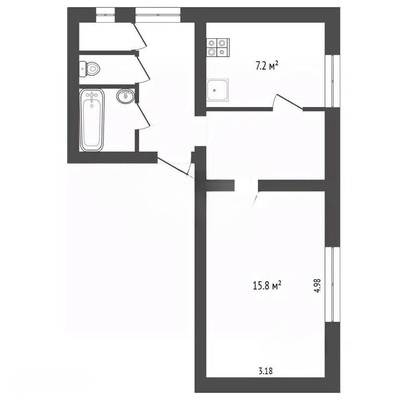Продам двухкомнатную (2-комн.) квартиру, Пересветов пер, 3, Москва г