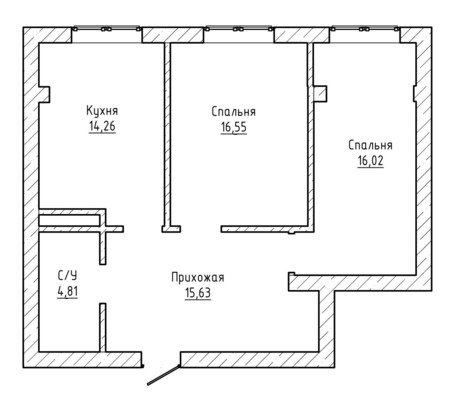 Продам двухкомнатную (2-комн.) квартиру, Кирова ул, 331/13, Нальчик г