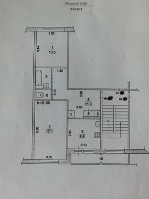 Продам двухкомнатную (2-комн.) квартиру, Космонавтов ул, 8, Юрово д