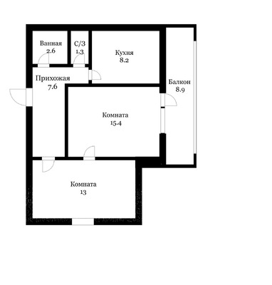 Продам двухкомнатную (2-комн.) квартиру, им. Тургенева ул, 181, Краснодар г