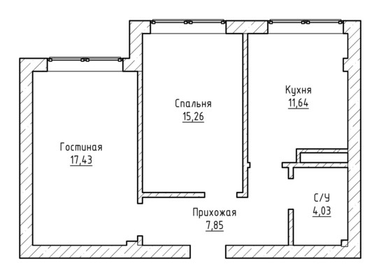 Продам двухкомнатную (2-комн.) квартиру, Солнечная ул, 40, Нальчик г