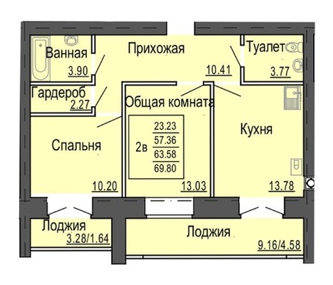 Продам двухкомнатную (2-комн.) квартиру, Сернурский тракт, 9, Йошкар-Ола г