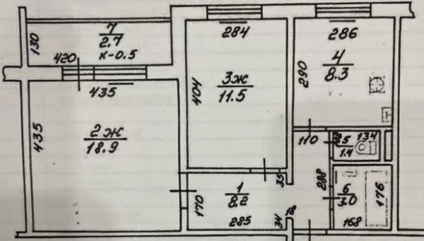 Продам двухкомнатную (2-комн.) квартиру, Согласия ул, 6ка, Калининград г