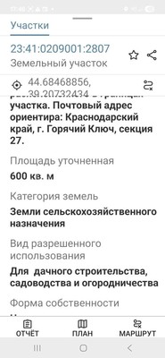 Продам участок 6 соток, Фермерское хоз., Тихая ул, 27, Горячий Ключ г, 0 км от города