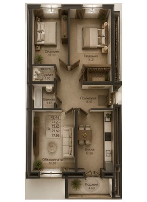 Продам трехкомнатную (3-комн.) квартиру, Кирова ул, 25, Йошкар-Ола г