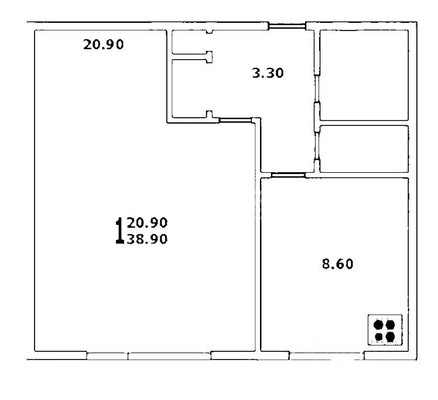 Продам однокомнатную (1-комн.) квартиру, Таллинская ул, 13к3, Москва г