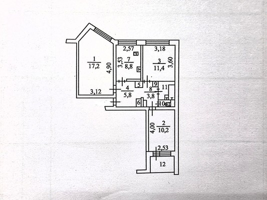 Продам трехкомнатную (3-комн.) квартиру, Ленина ул, 1, Костомукша г