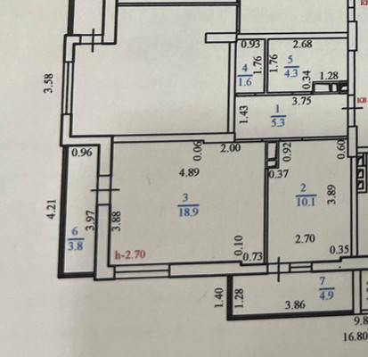 Продам однокомнатную (1-комн.) квартиру, Мурата Ахеджака ул, 6, Новороссийск г