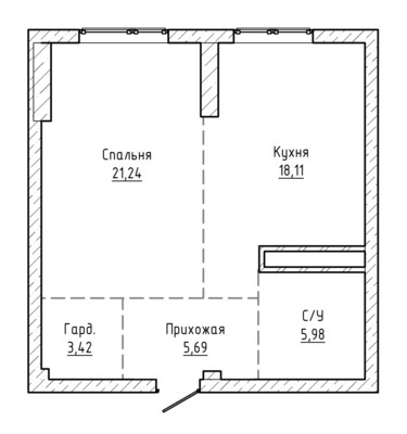 Продам однокомнатную (1-комн.) квартиру, Т.Идарова ул, 182, Нальчик г