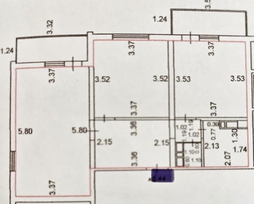 Продам двухкомнатную (2-комн.) квартиру, Героев-Разведчиков ул, 34, Краснодар г